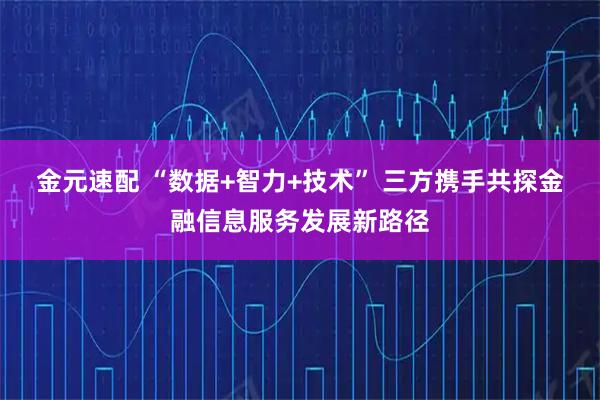 金元速配 “数据+智力+技术” 三方携手共探金融信息服务发展新路径